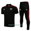 Polo De Entrenamiento Manchester United 2022-23 Negro Rojo Negro - Hombre